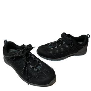 Bontrager Size 6.5 US Lace Up Round Toe Multi Sport Spd Cycling Shoes Black Blue